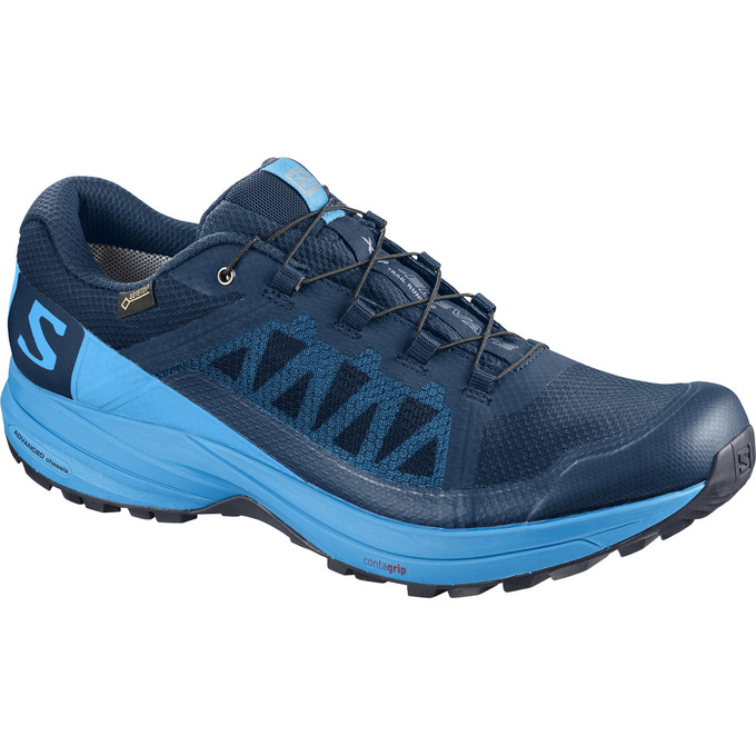 Chaussures De Trail Running Salomon Homme Bleu Marine / Bleu - Salomon XA ELEVATE GTX® - France (026